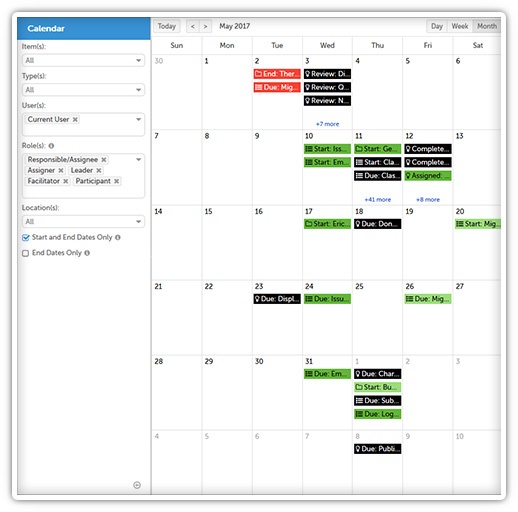 Calendar View