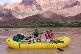 Everyone in their raft