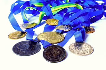 Gold Medal with Blue Ribbon - Prize Possessions