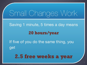Small Changes Work
