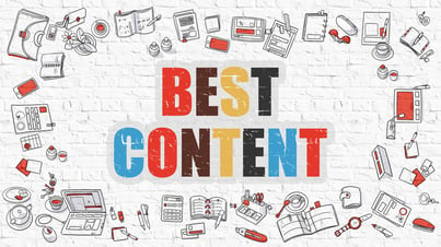 Best Content. Multicolor Inscription on White Brick Wall with Doodle Icons Around. Best Content Concept. Modern Style Illustration with Doodle Design Icons. Best Content on White Brickwall Background..jpeg