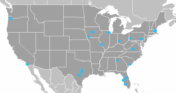 conference attendee map