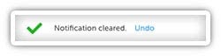 notification cleared